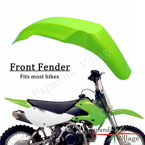 Motocross green front - front, fender