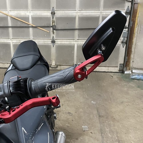 Red motorcycle handle bar - red, 7/8"
