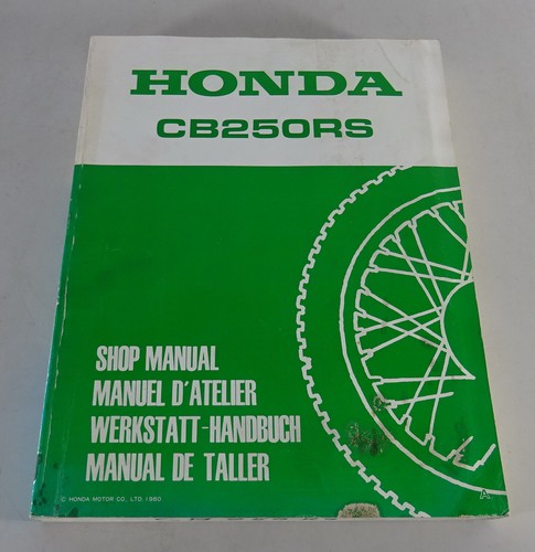 Workshop manual honda - workshop, 250