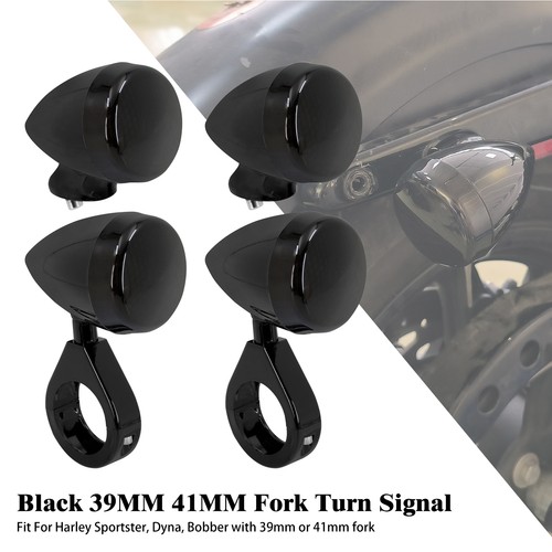Motorcycle black front - 4x,