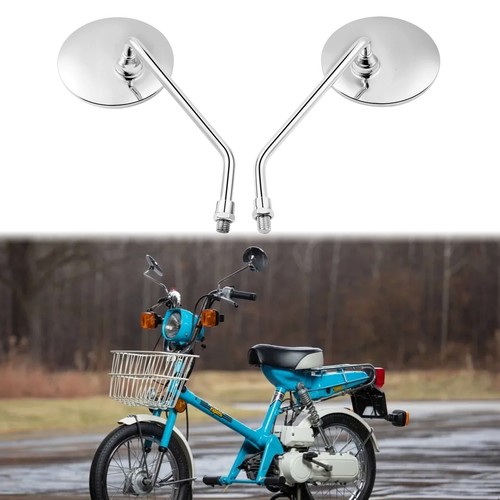 Round 10mm motorcycle rearview - 10mm,