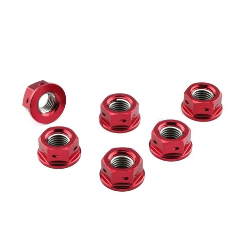 Rear sprocket nuts red probolt - sprocket,