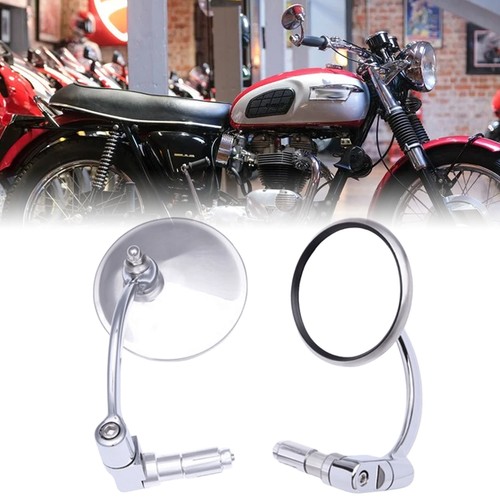Chrome round 22mm bar end - bar,