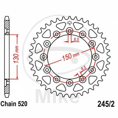 Sprocket z48 520 silver - z48,