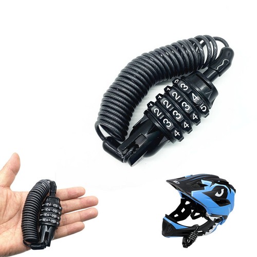 Black combination lock cable - black,