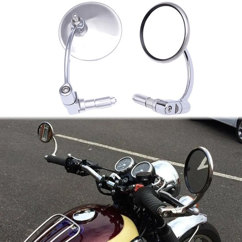 Motorcycle chrome bar end - 7/8",