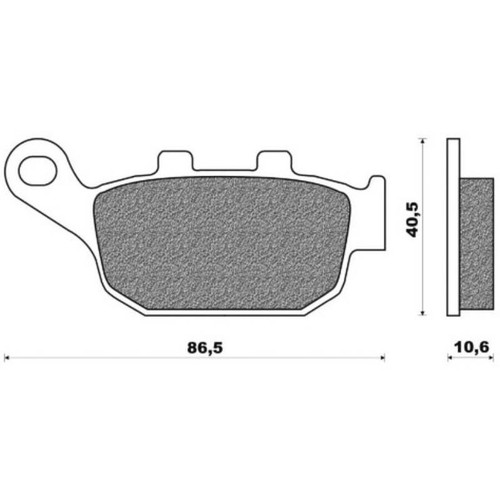 Pair sintered brake pads - pair,